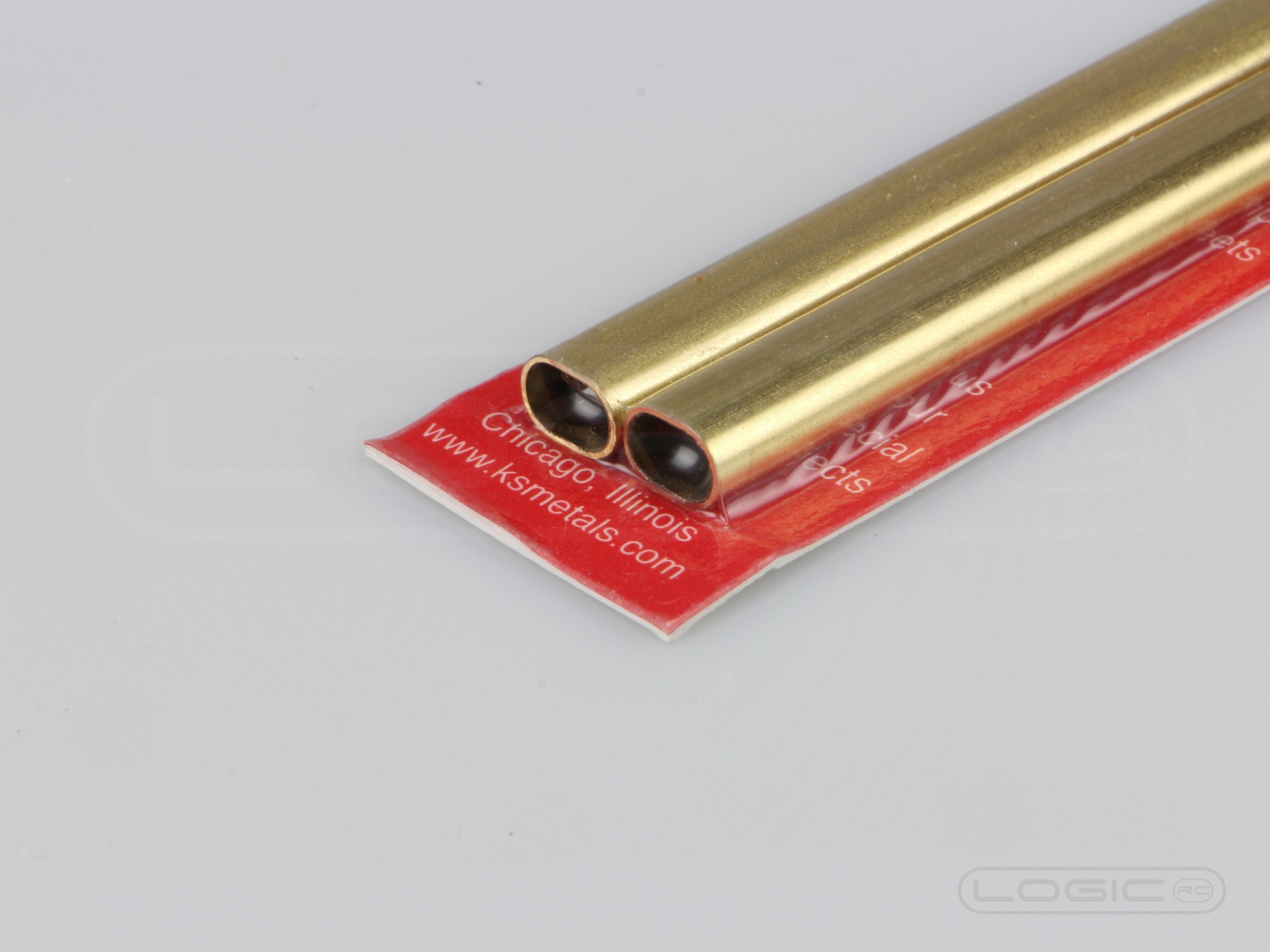 300mm Shapes: Small Brass Oval Tube (Pk2)-2