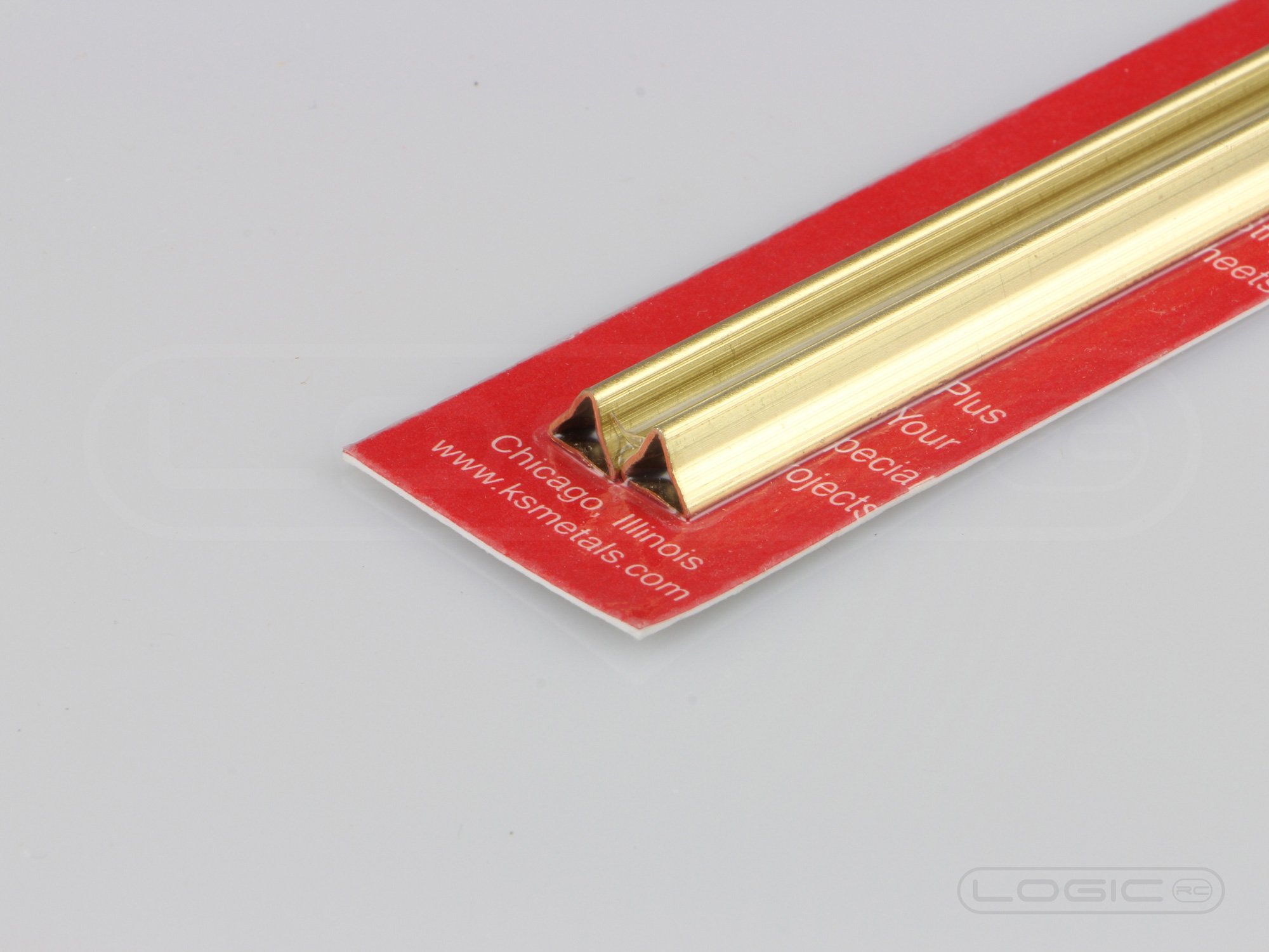 300mm Shapes: Brass Triangle Tube  (Pk2)-2