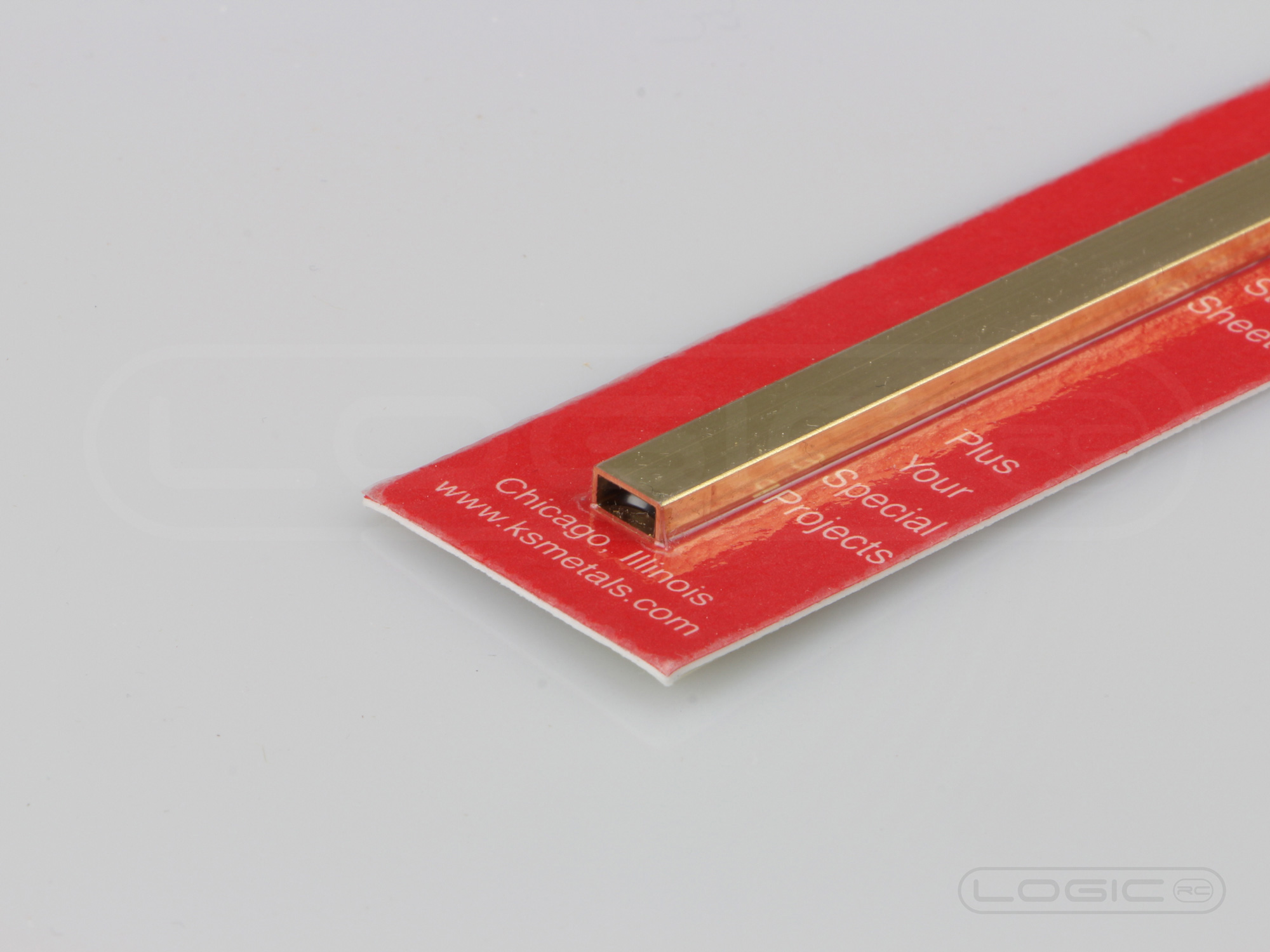 12" Rectangular Brass Tube 1/8" x 1/4" (Pk1) 0.14 Wall-2