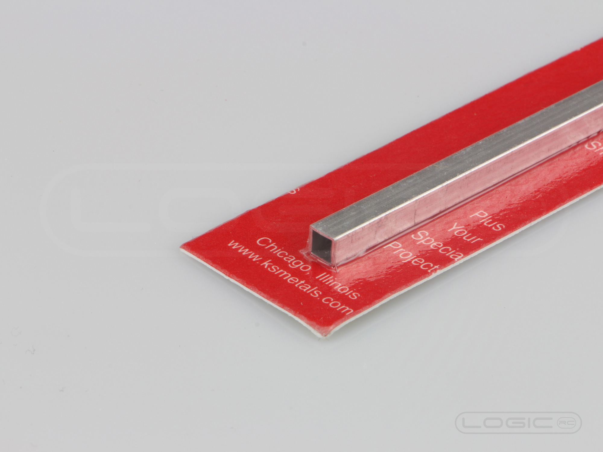12" Square Aluminium Tube 3/16" (Pk1) .014 Wall-2