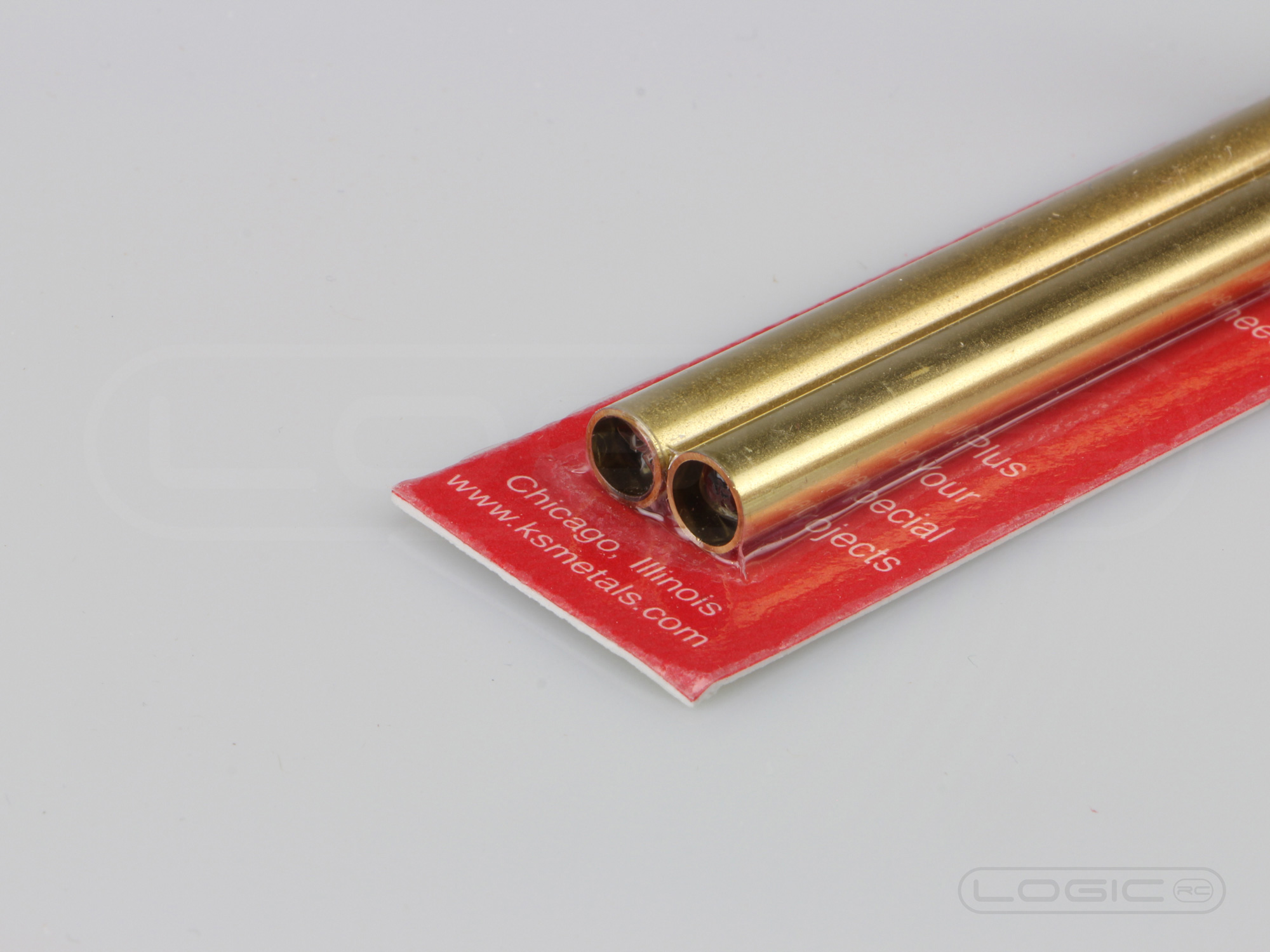 300mm Round Brass Tube 7mm OD (Pk2) .45mm Wall-2
