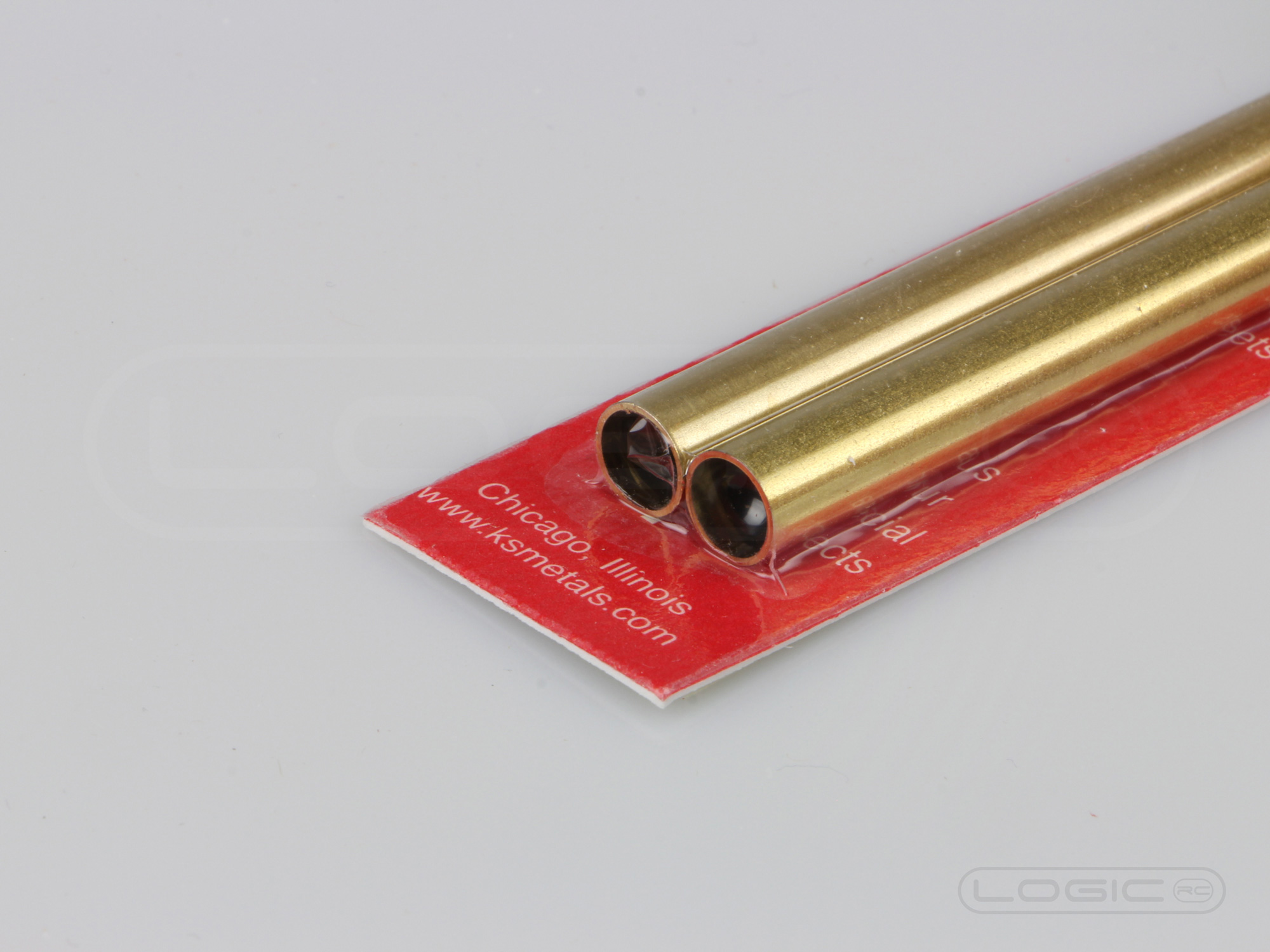300mm Round Brass Tube 8mm OD (Pk2) .45mm Wall-2