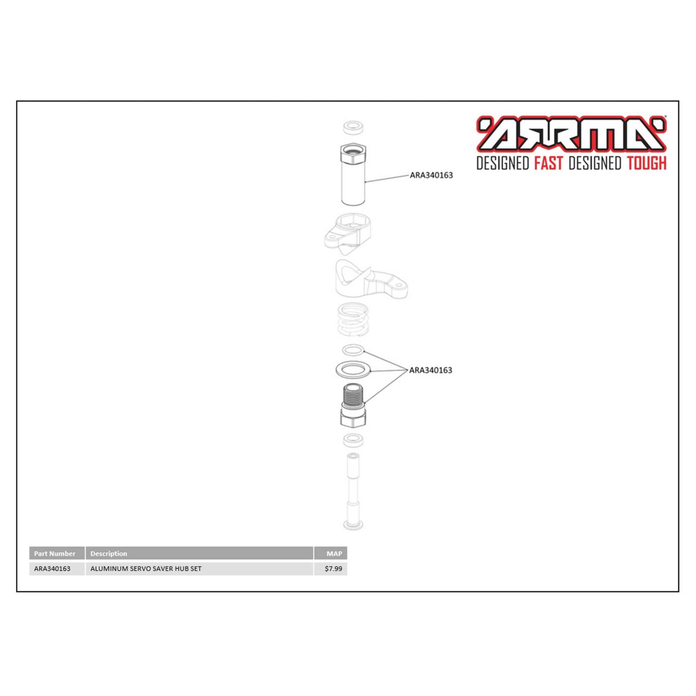 Aluminum Servo Saver Hub Set-2