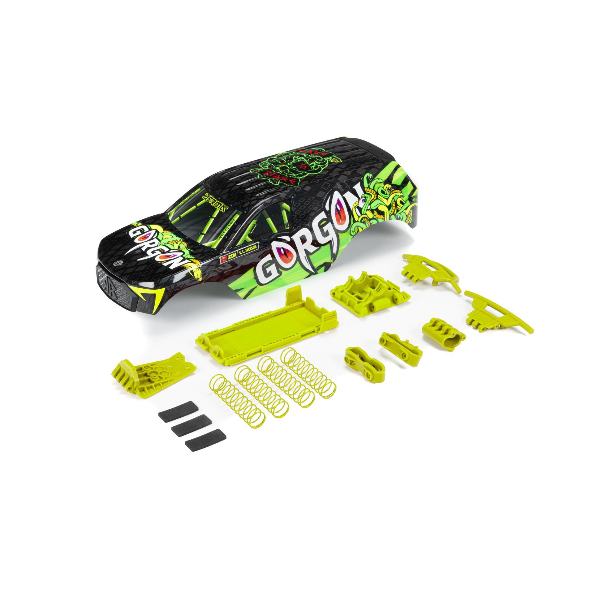 GORGON Painted Decaled Body Set (T1 Fluoro Yel)