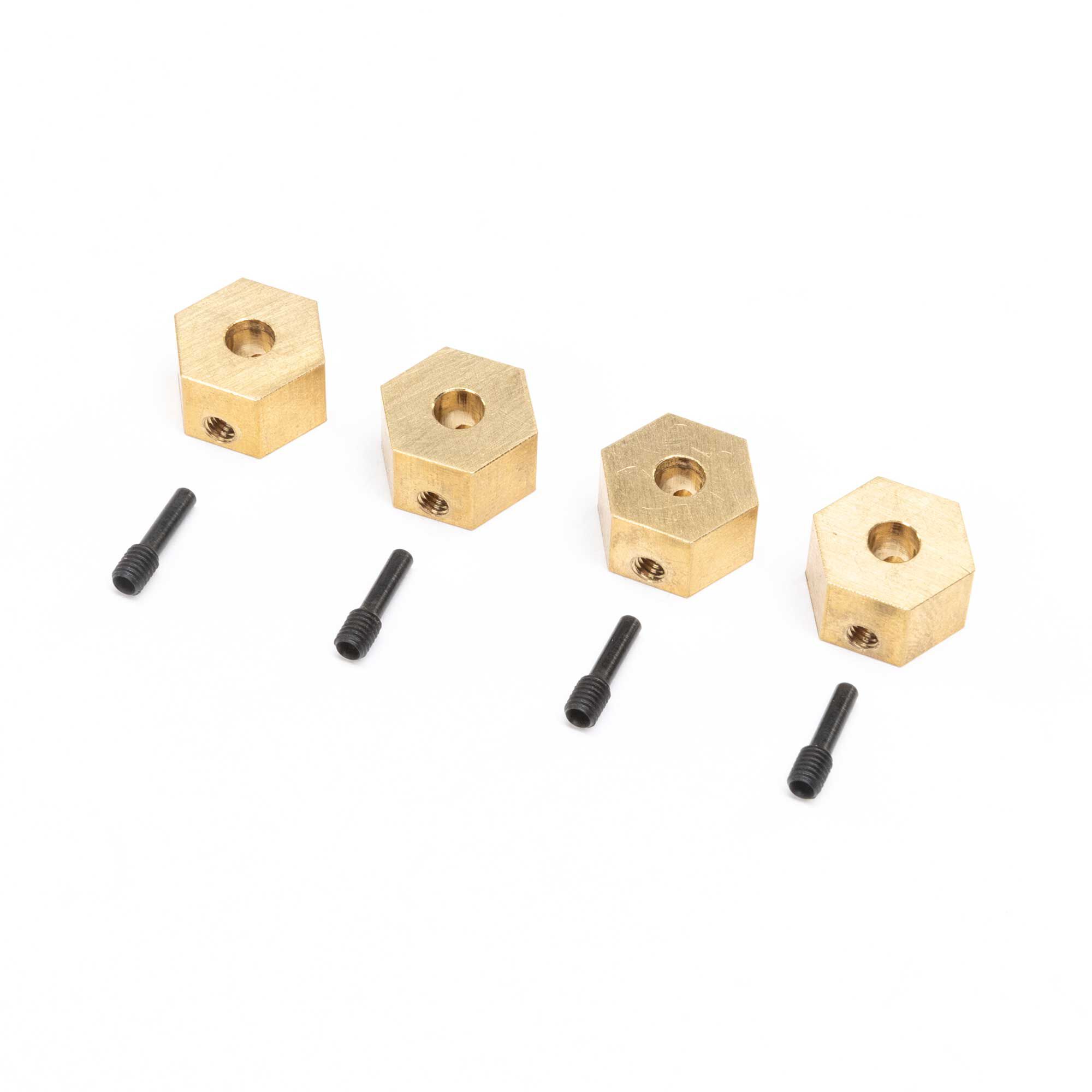 Axial Hex Hubs, Brass (7g): UTB18 (4)-2