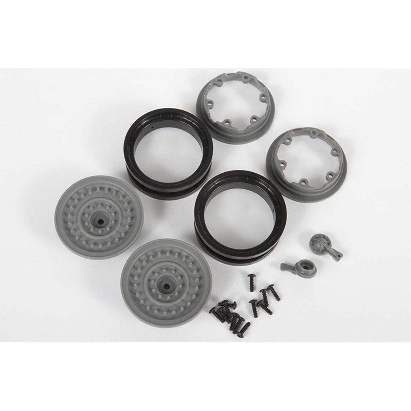 1.9 MW19 Beadlock Wheels - Grey (2pcs)-3
