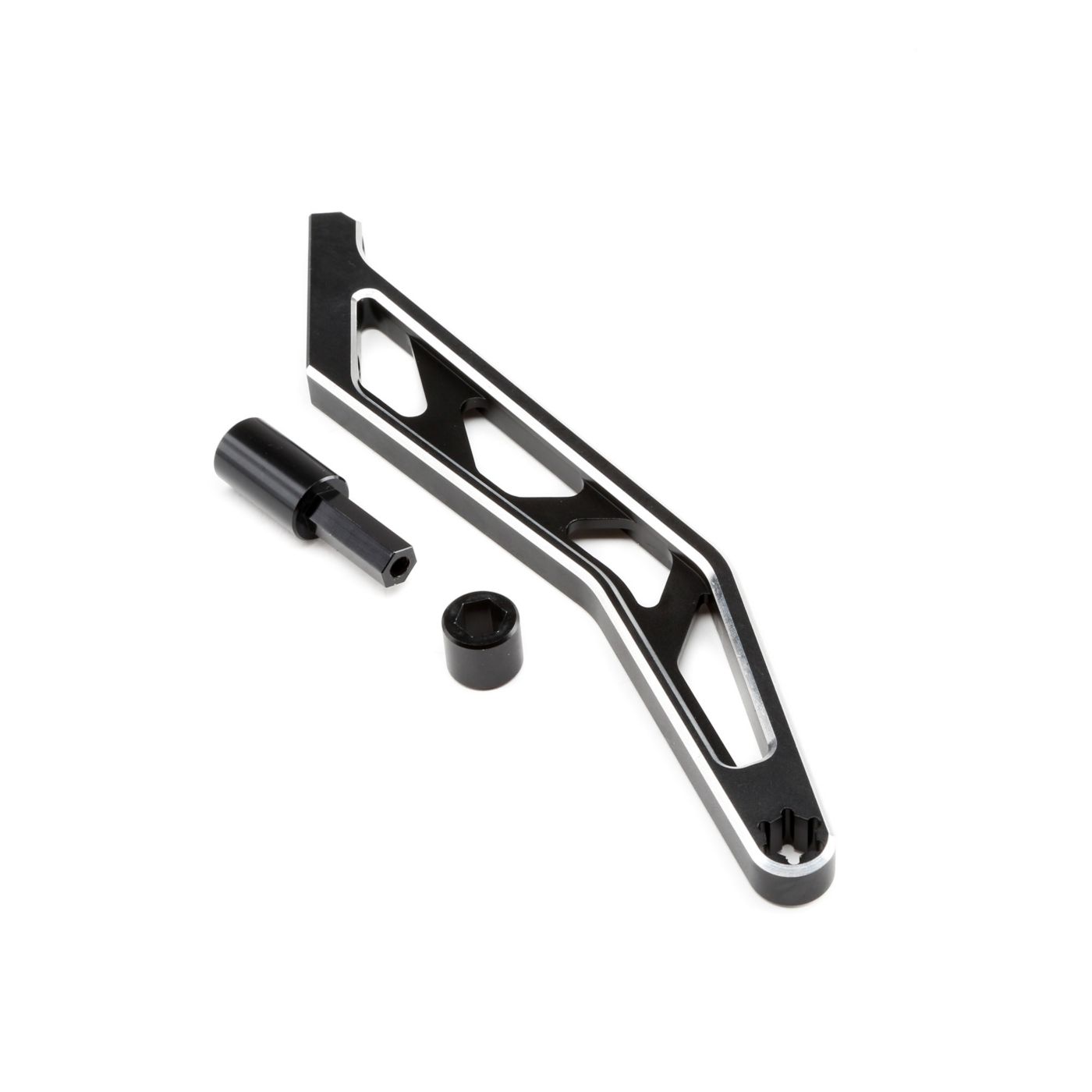 Chassis Brace, Rear, Black, Aluminum MTXL