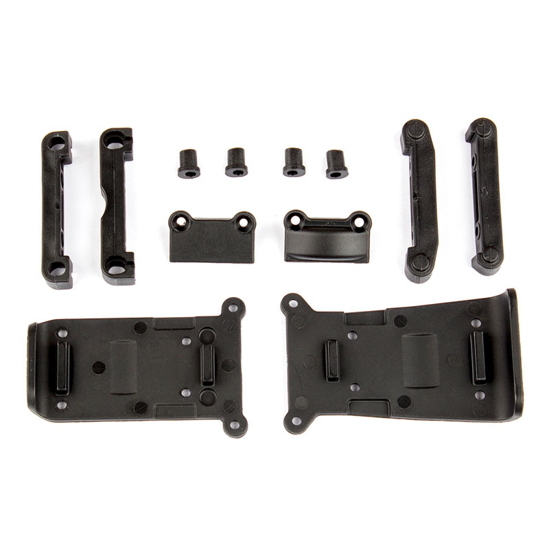 Associated Reflex 14b/14t Skid Plates And Arm Mounts Set