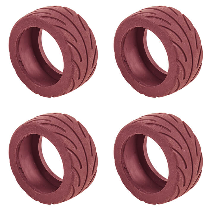 Team Associated Nano Sport Radial Tyres Red (4)