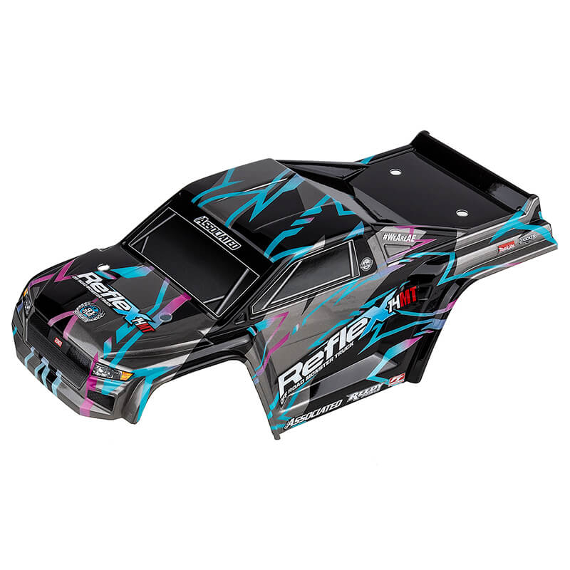 Team Associated Reflex 14mt Black/ Blue Bodyshell