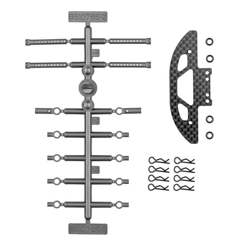 Team Associated Rc28r Front Bumper & Body Mount Set