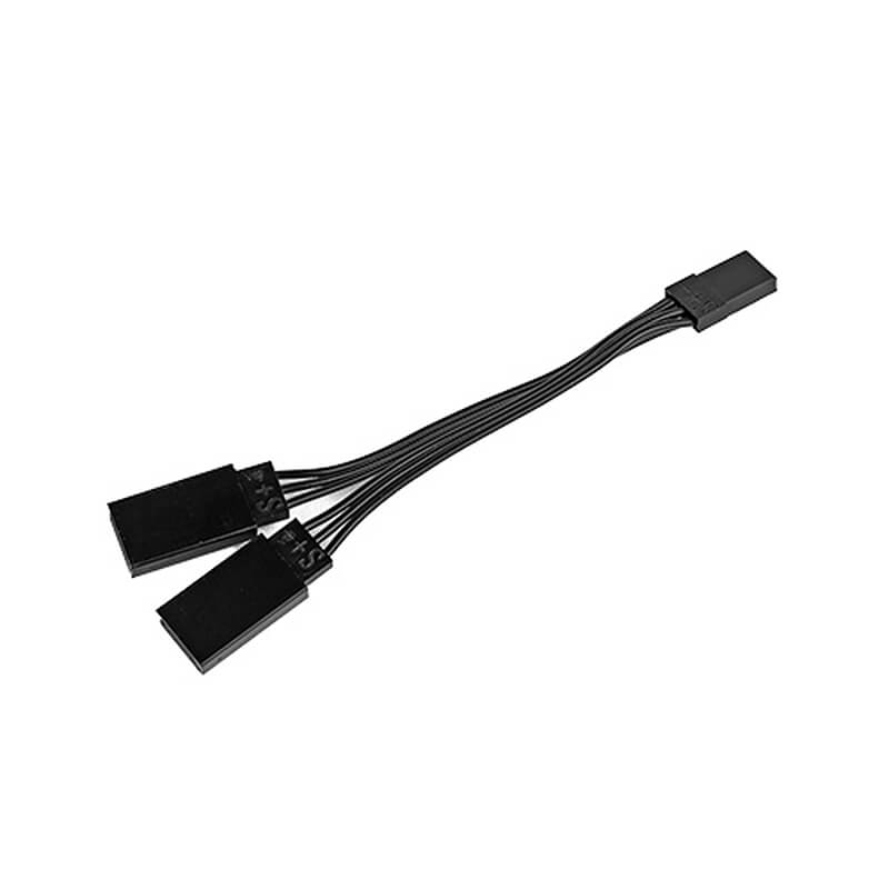 Reedy Power Rx/servo Y-connector Lead 95mm, Black