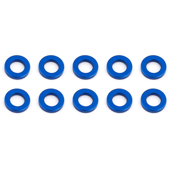 Associated Ballstud Washers 5.5 X 1.0mm Blue Aluminium X10