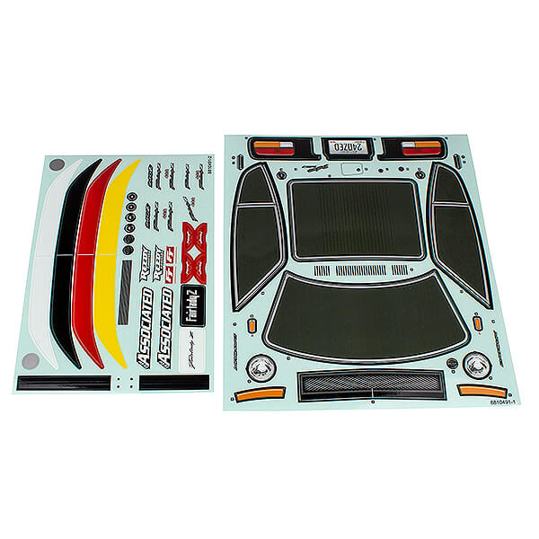 Team Associated Apex 2 Sport Datsun 240z Decal Sheet