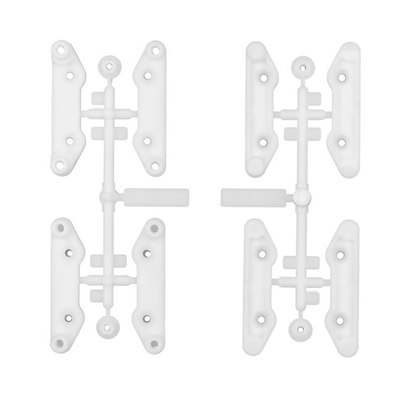 Team Associated 6x6 Arms Mounts +3mm, Natural