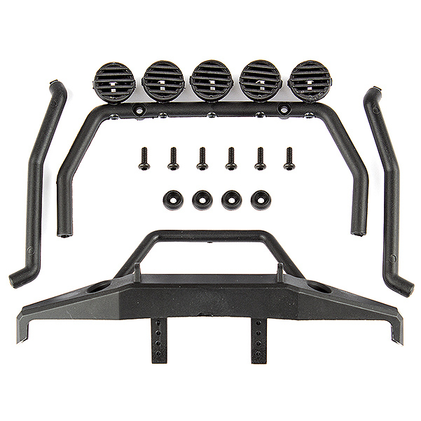 Associated Cr12 Roll Bar And Bumper (black)