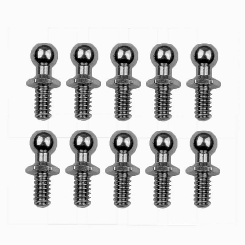 Team Associated Rc10 Ballstud Set .20, Silver