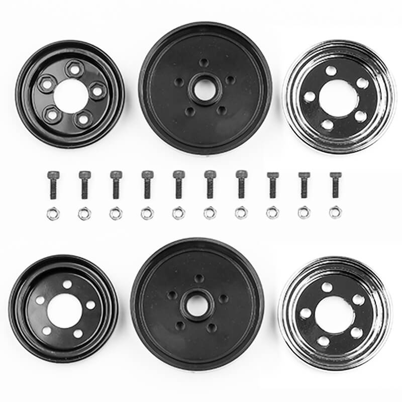 Team Associated Jay Halsey Rc10 Front Wheels, Chrome