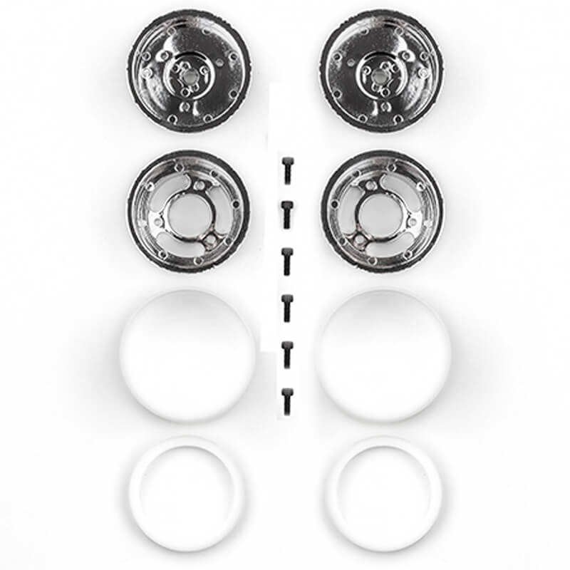 Team Associated Jay Halsey Rc10 Rear Wheels, Chrome