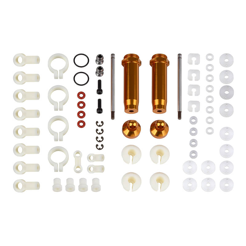 Team Associated Rc10/t Rear Shock Kit 1.32 In (pr) Gold