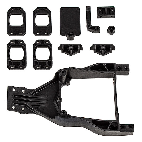 Team Associated Dr10m Front Chassis Plate & Gearbox Mount Set