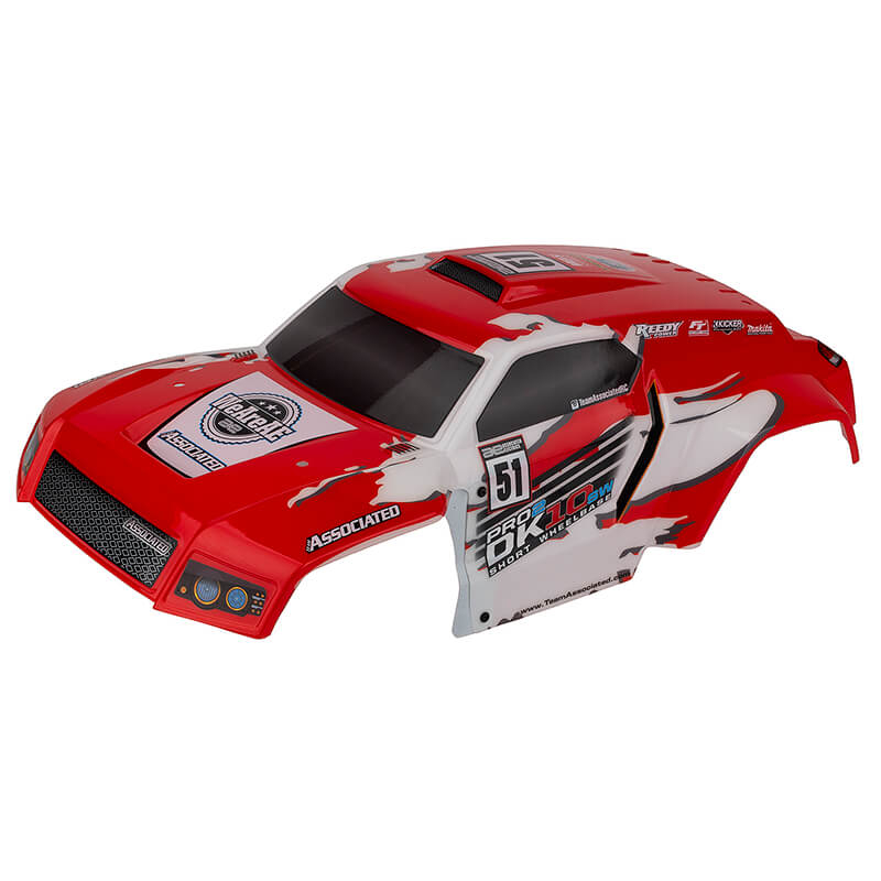 Team Associated Pro2 Dk10sw Desert Buggy Body Red