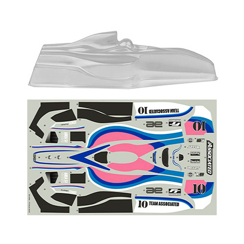 Team Associated Rc10f6 Classic Body Shell Set Clear