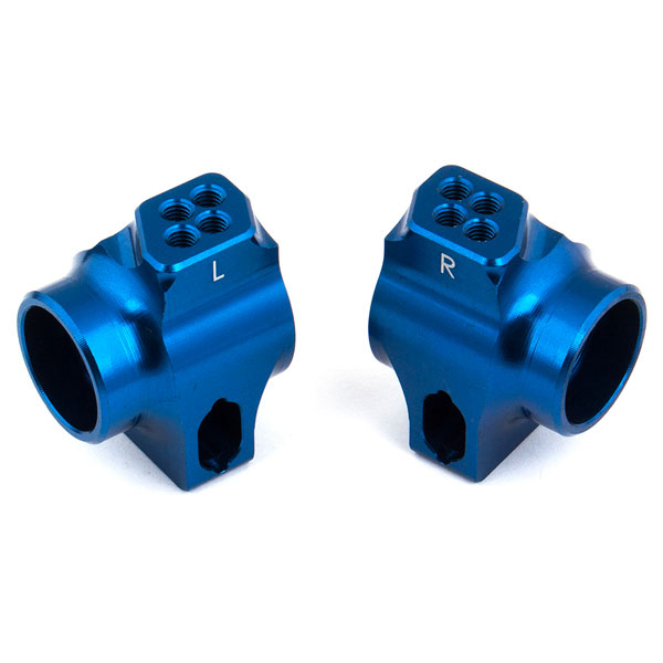 Associated B6/b6.1 Factory Team Blue Aluminium Rear Hubs For 67mm