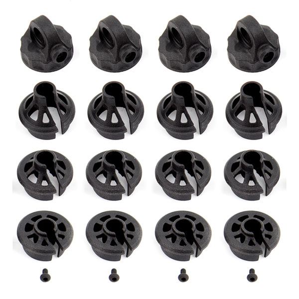 Team Associated B6.1/b74 Shock Caps And Spring Cups