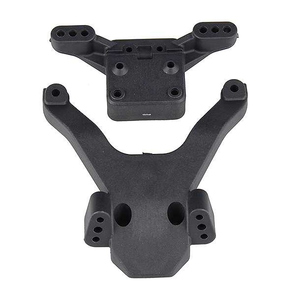 Associated B6.3 Ft Top Plate & Ballstud Mount Carbon
