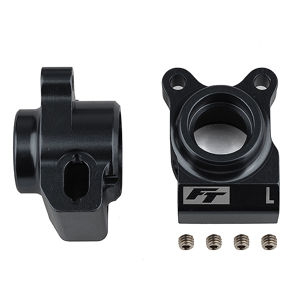 Team Associated Ft B6.2/b6.3 Rear Hubs Black Aluminium