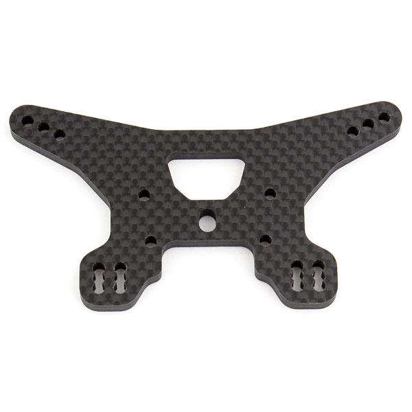 Team Associated B64 Rear Shock Tower, Woven Carbon Fibre