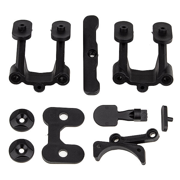 Team Associated Rc10b74.2 Rear Body Mount/wing Mounts/bumper