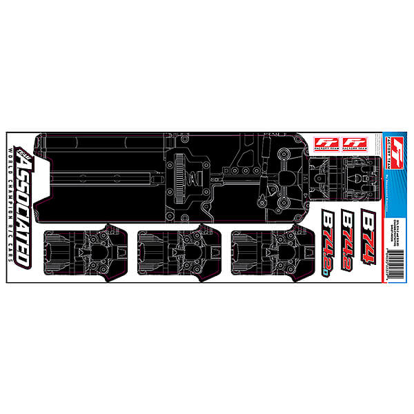 Team Associated Rc10b74.2 Ft Chassis Protective Sheet, Print