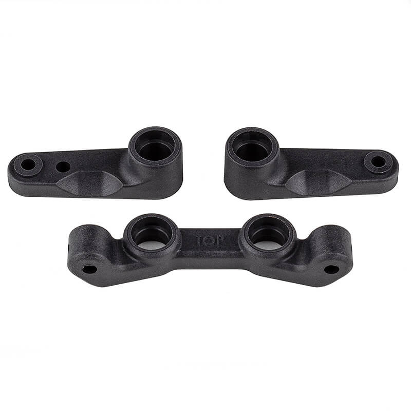 Team Associated Rc10b7 Ft Steering Bellcrank/rack Carbon