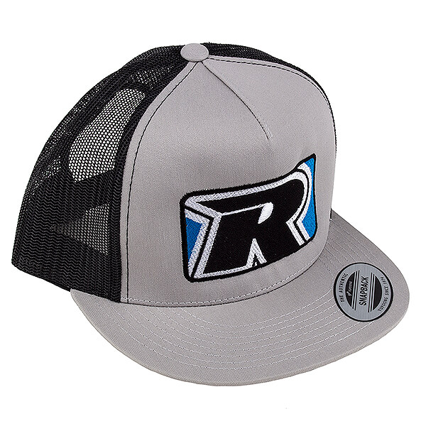 Reedy 2022 Trucker Hat Flat Bill Silver/black