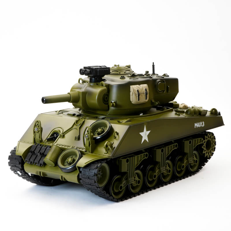 Brother Tank Rc Tank 1:18 Usa M4a3 Sherman Green