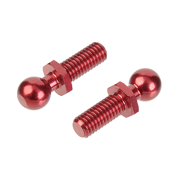 Corally Alum. Threaded Ball 4.25mm 2 Pcs