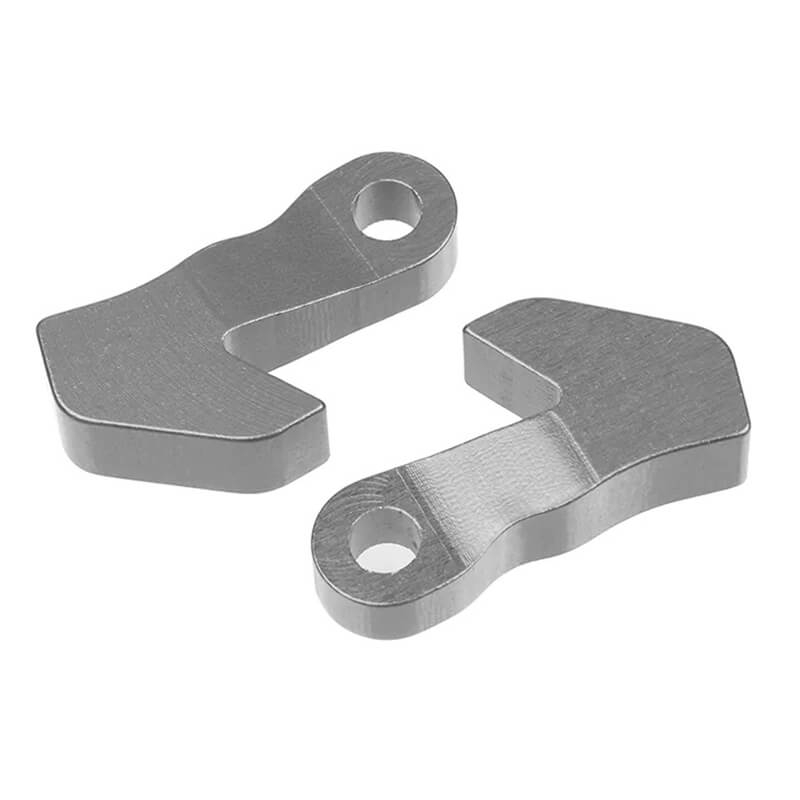 Corally Aluminium Lever Front Silver 2 Pcs
