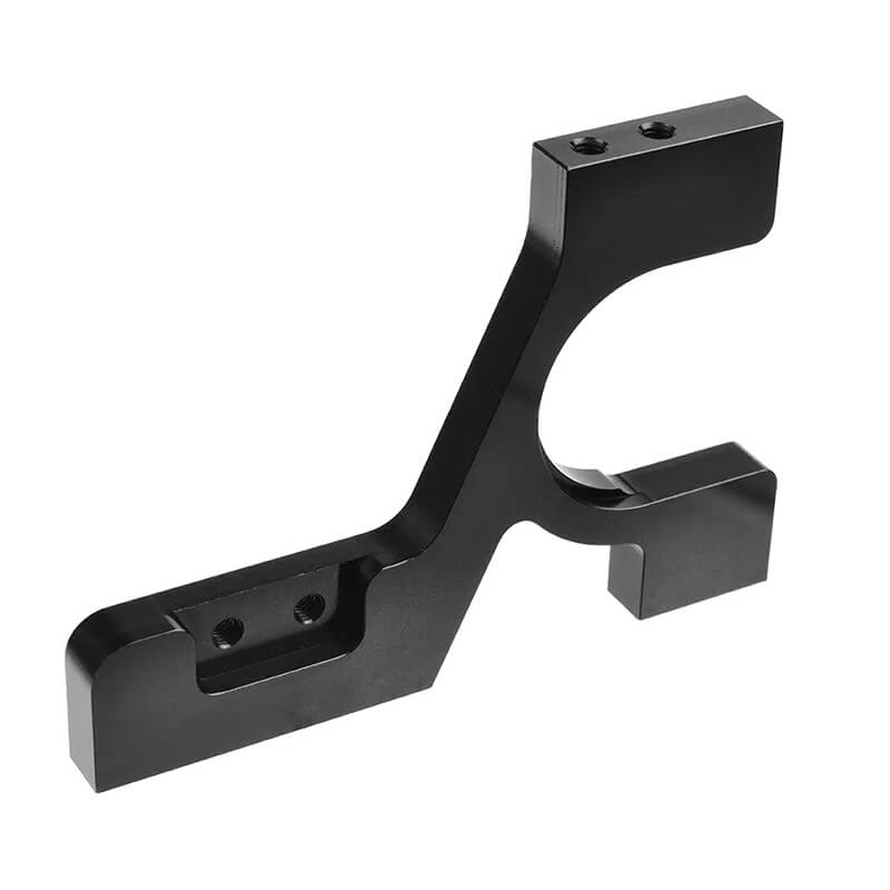 Corally Bulkhead Rear Left 7075 Aluminium Black