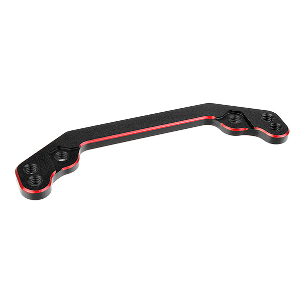 Corally Ackerman Plate Alum 7075 Hard Anodised Blk/red