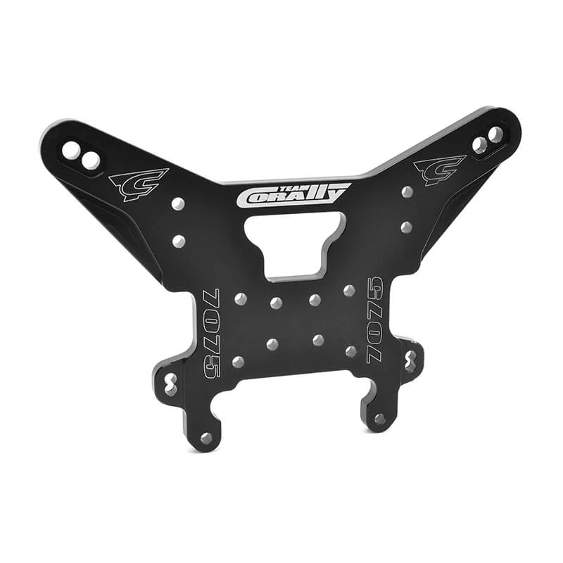 Corally Shock Tower Asuga Xlr Rear Swiss Made 7075 T6 5mm Hard Anodised Black