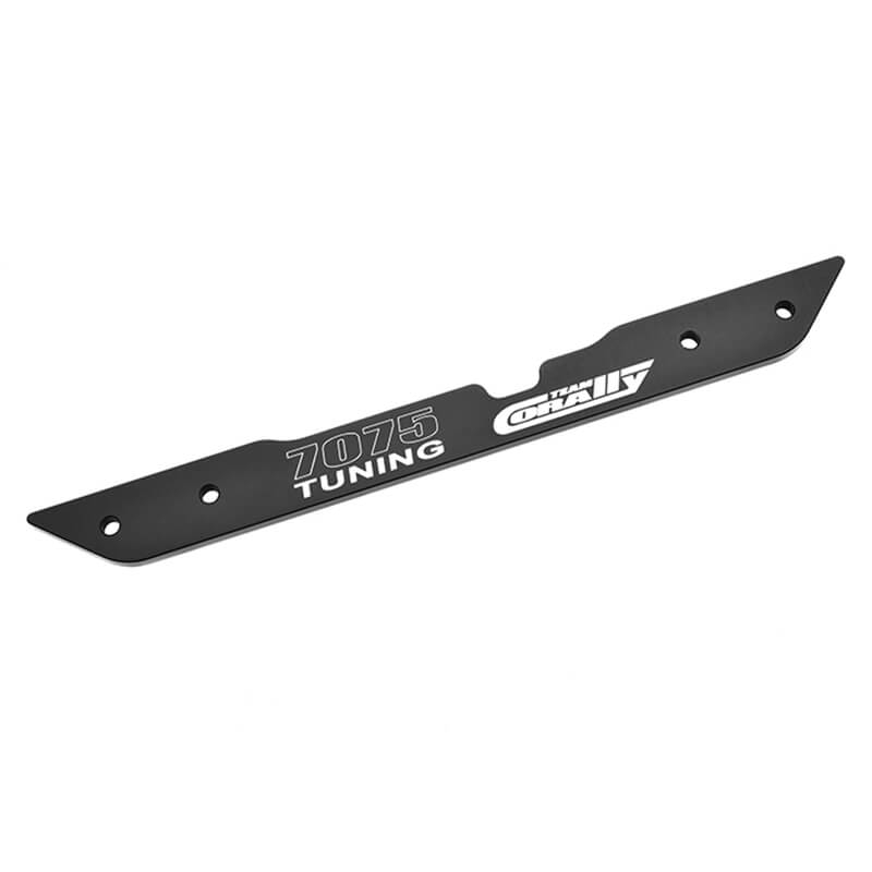 Corally Chassis Brace Center Lower Asuga Xlr Swiss Made 7075 T6 3mm Hard Anodised Black