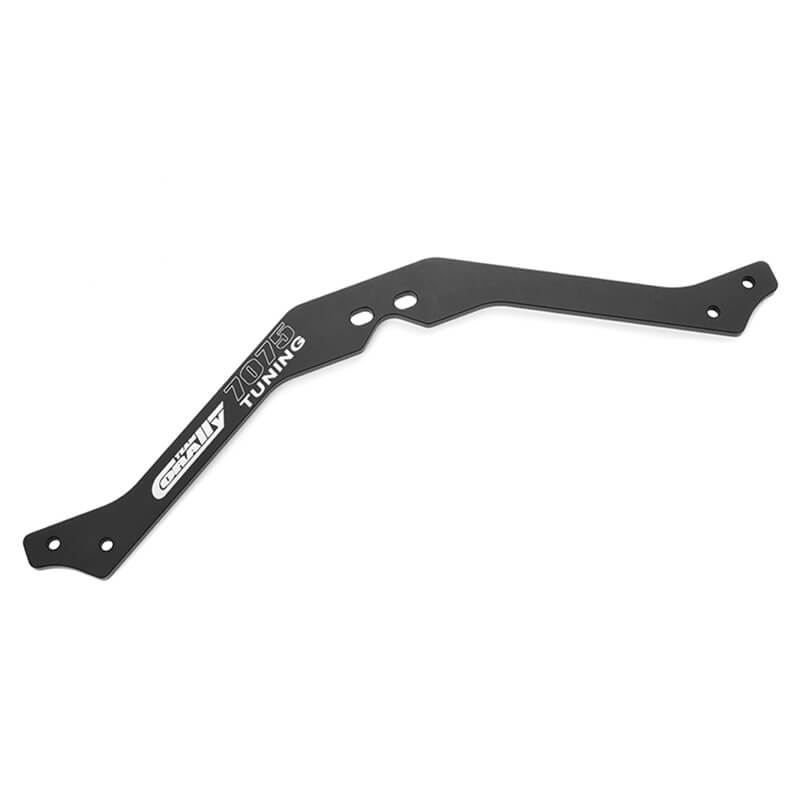 Corally Chassis Brace Center Upper Asuga Xlr Swiss Made 7075 T6 3mm Hard Anodised Black