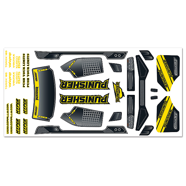 Corally Body Decal Sheet - Punisher Xp