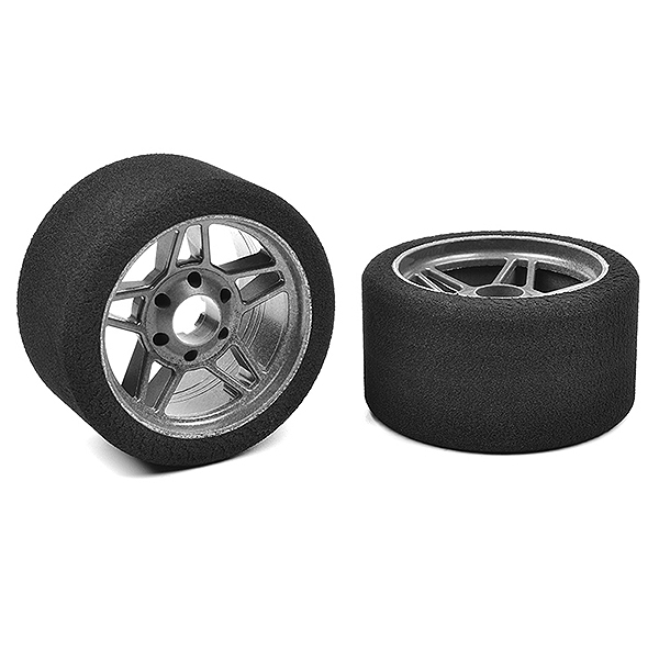 Corally Attack Foam Tyres 1/8 Circuit 30shore Fr Carbon 69mm
