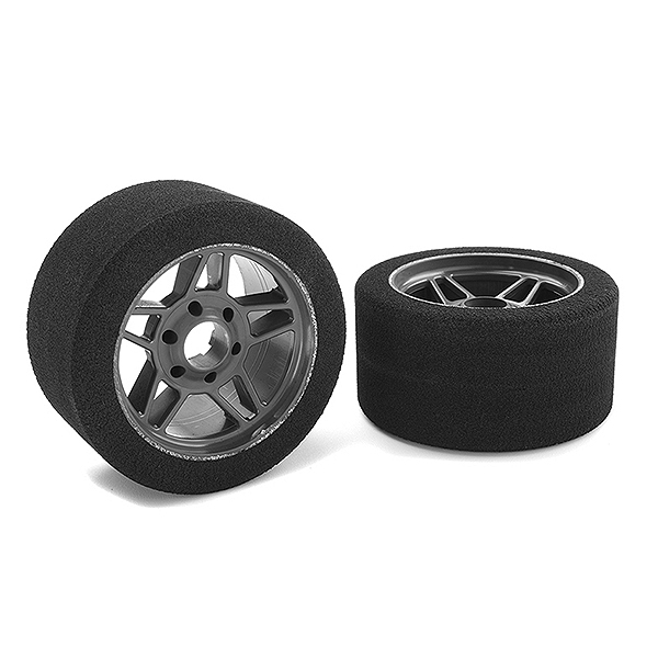 Corally Attack Foam Tyres 1/8 Circuit 32shore Fr Carbon 69mm