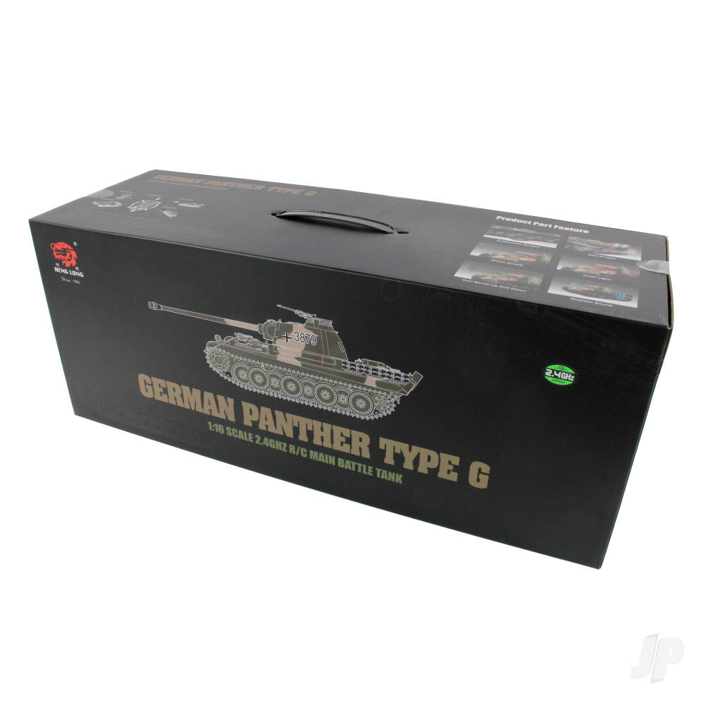Henglong 1:16 German Panther Type G I with Infrared Battle System (2.4GHz + Shooter + Smoke + Sound + Metal Gearbox)-5