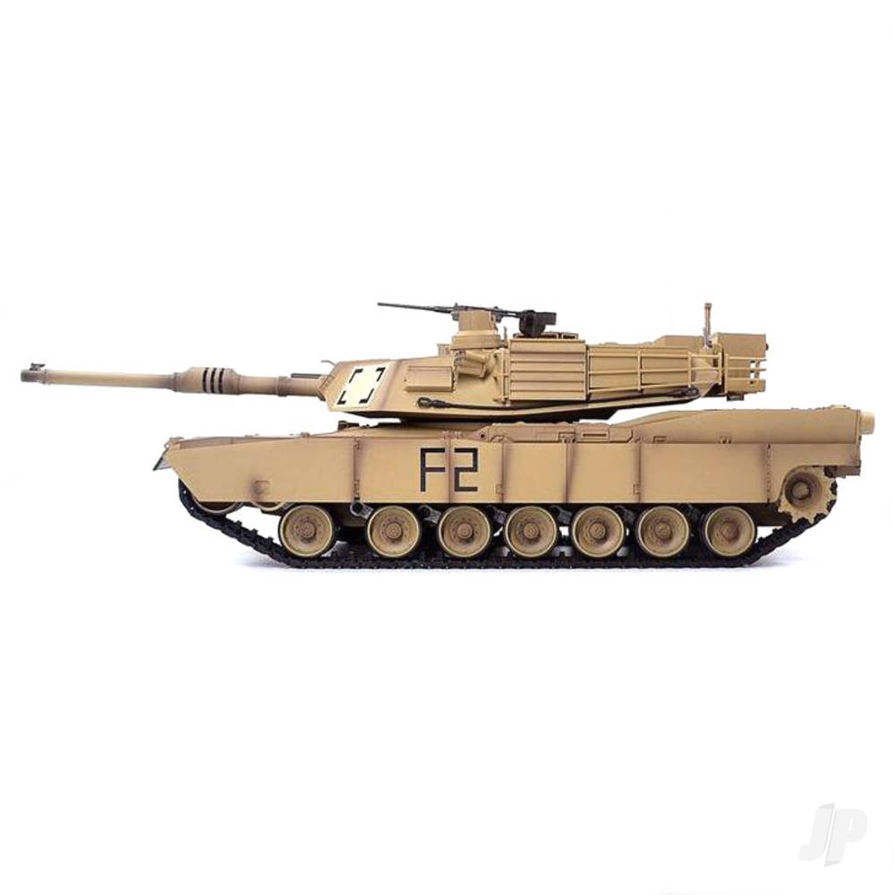Henglong 1:16 U.S. M1A2 Abrams with Infrared Battle System (2.4GHz + Shooter + Smoke + Sound + Metal Gearbox)-3