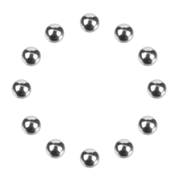 Corally Precision Diff. Balls 1/8 Chrome 12 Pcs